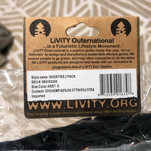 LiViTY Shorties - Black and Gray Cheeky Briefs - 2Pack - Picture 5 of 16